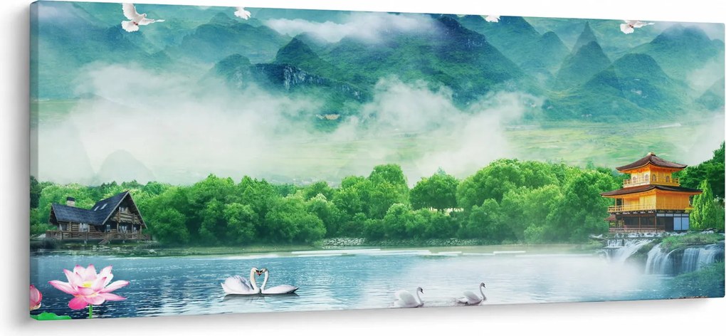 Tablou - Peisaj de vis (120x50 cm)