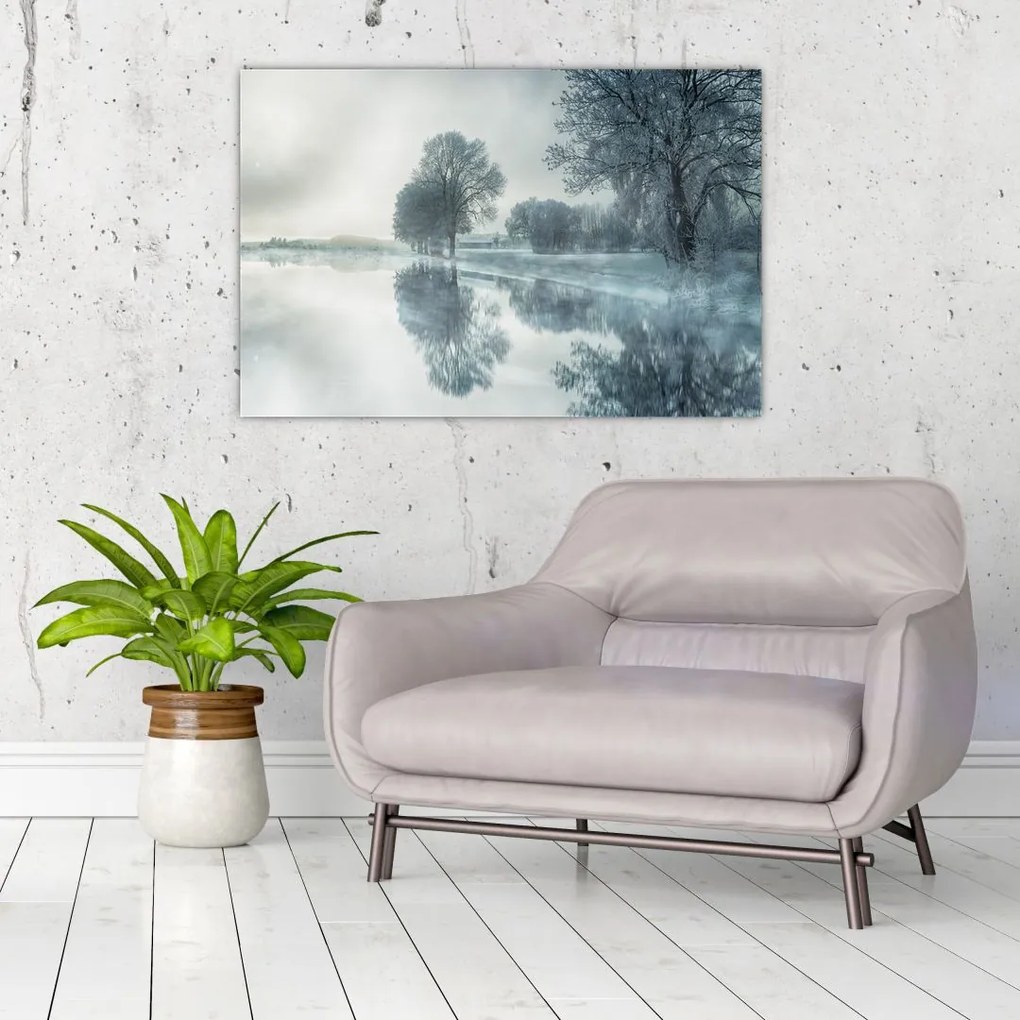 Tablou cu natura iarna (90x60 cm)