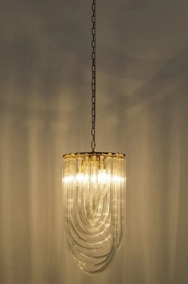 Lustra suspendata design modern Karina S auriu