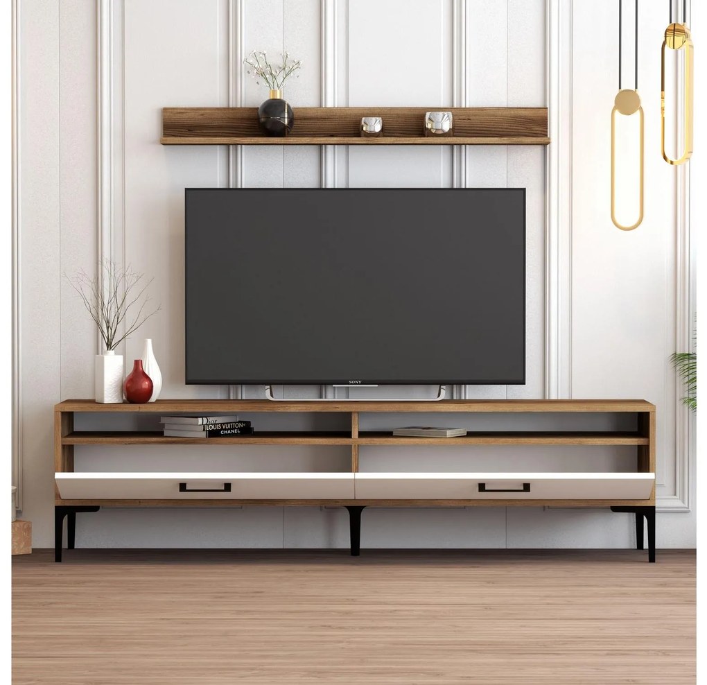 Mobilier living Irma (Alb + Nuc). 1088661