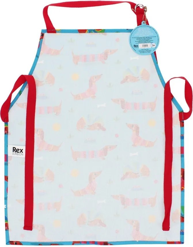 Șorț de bucătărie pentru copii din bumbac Sunny Sausage Dog – Rex London