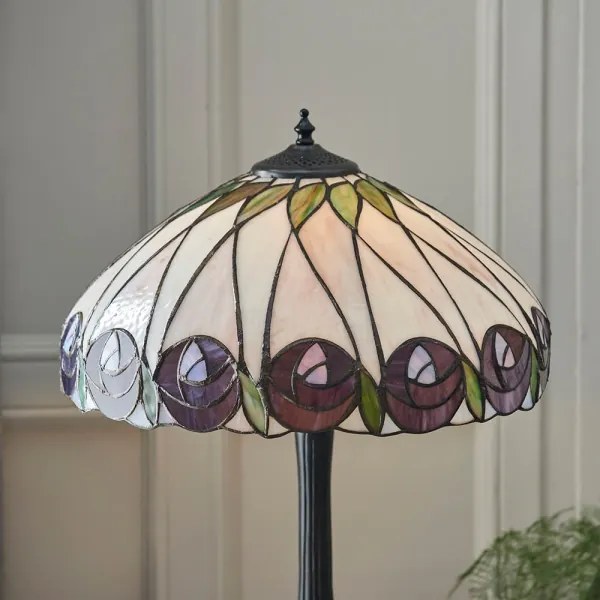 Endon 64177 - Lampă de masă Tiffany HUTCHINSON 1xE27/60W/230V, Ø 40 cm