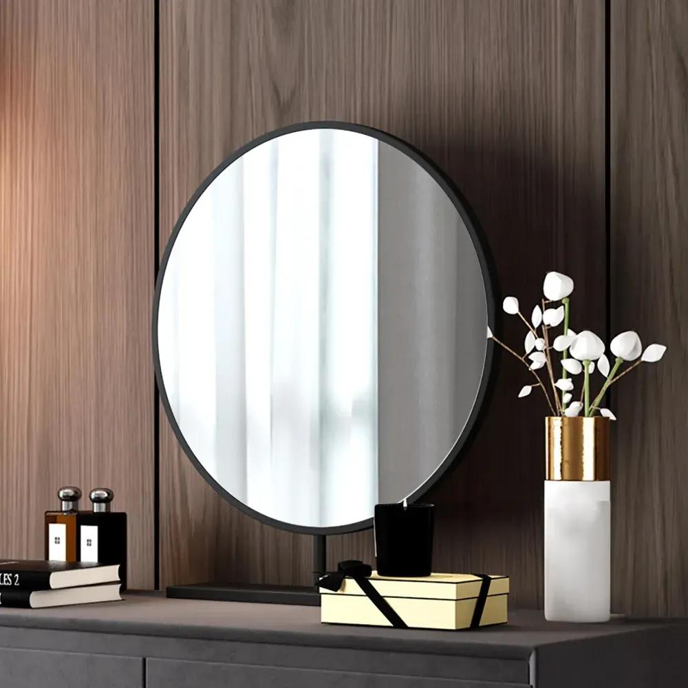 Masuta de toaleta pentru machiaj moderna cu oglinda Culoare - Gri DEPRIMO 17893
