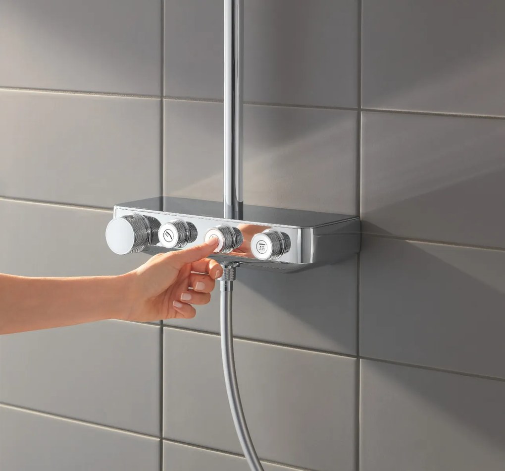 Coloana dus cu termostat pentru montare pe perete Grohe Euphoria SmartControl-26507000