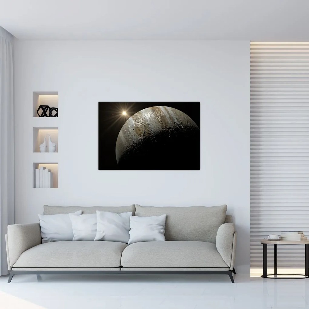 Tablou cu planetă în cosmos (90x60 cm)