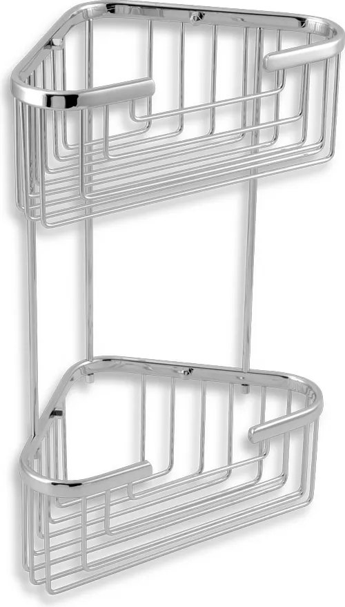 METALIA WIRE Etajeră de colţ cu două poliţe crom 6078,0