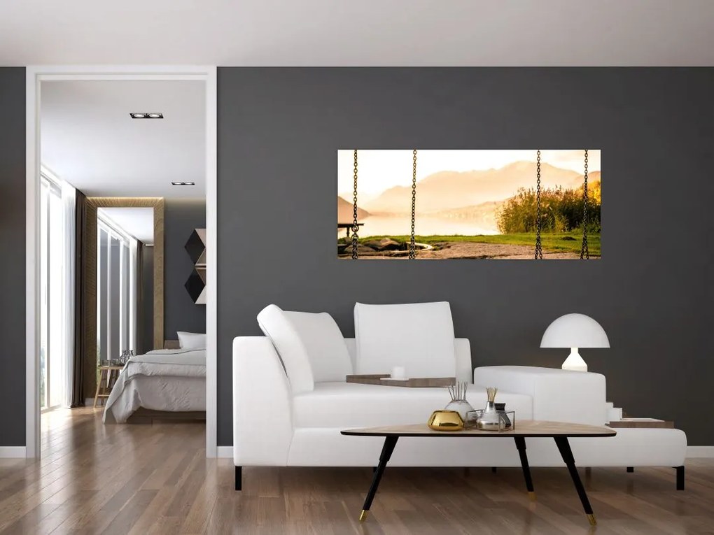 Tablou - balansoar în natură (120x50 cm)