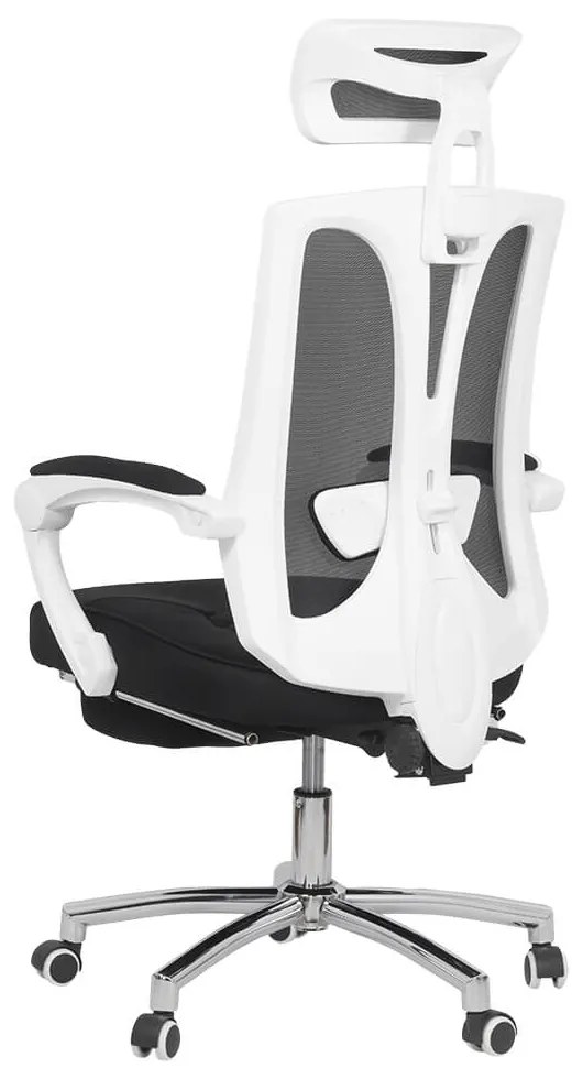 Scaun ergonomic OFF 420 negru, suport picioare și tetieră 2D