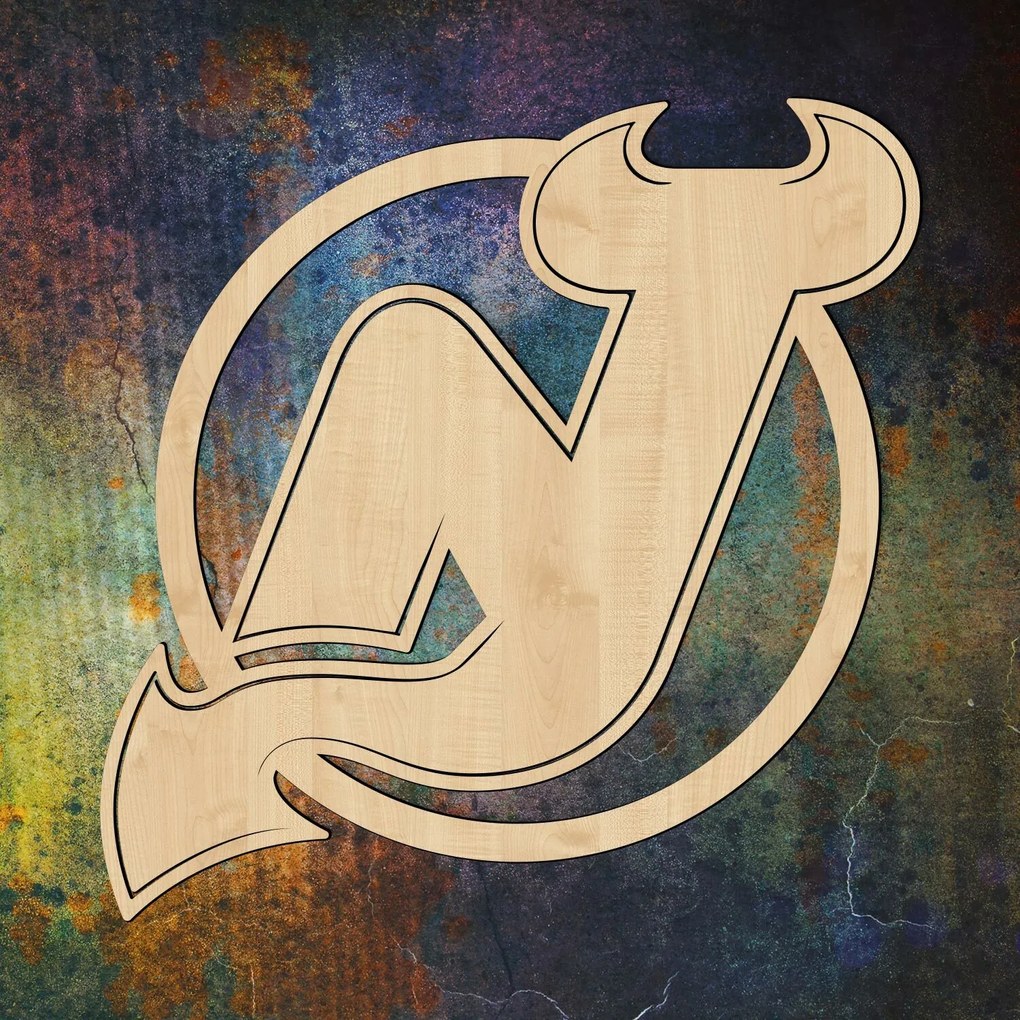DUBLEZ | New Jersey Devils - Logo 3D pentru perete