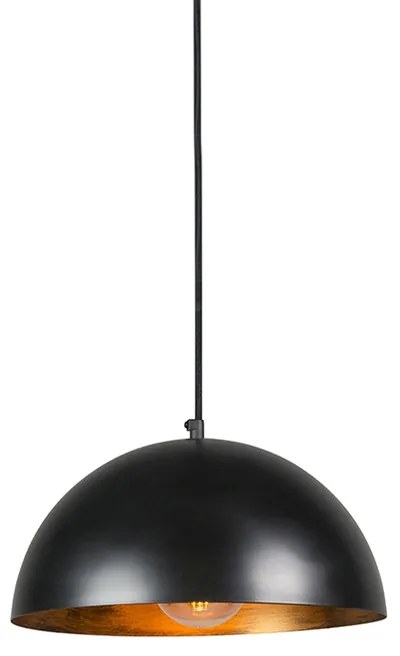 Suspensie industriala neagra cu aur 35 cm - Magna Eco