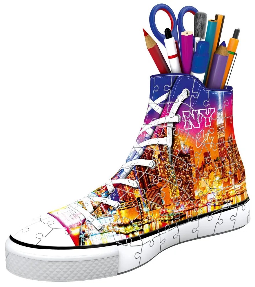 PUZZLE 3D SUPORT PIXURI SNEAKER NEW YORK 108 PIESE - RAVENSBURGER (RVS3D11152)