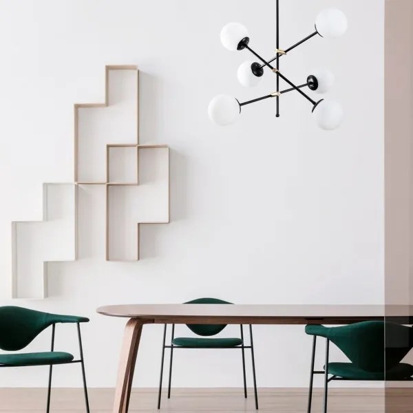 Lustră pe tijă MARTI 6xE27/100W/230V