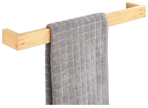 WENKO 24742100 - Suport pentru prosoape BAMBUSA, 60 x 9 cm, maro