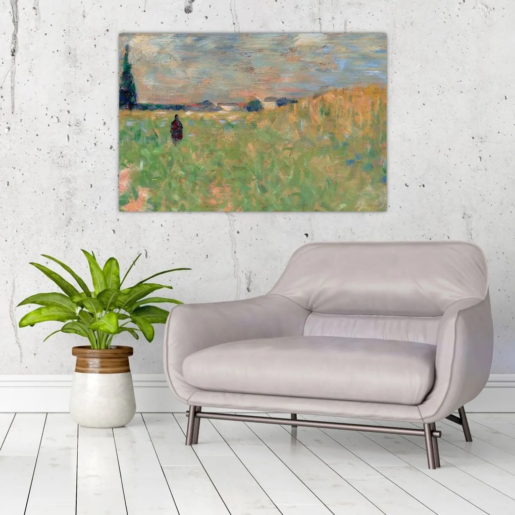 Tablou - Georges Seurat, A Summer Landscape, reproducere (90x60 cm)