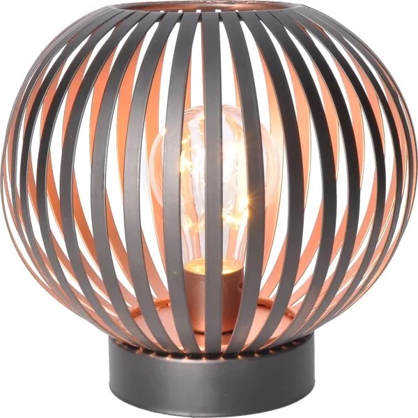 Lampă LED decorativă de masă Solight WO3102 LED/3xAA negru/cupru