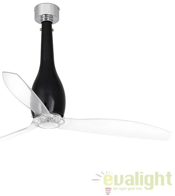 Ventilator cu telecomanda ETERFAN negru lucios/ transparent 32002