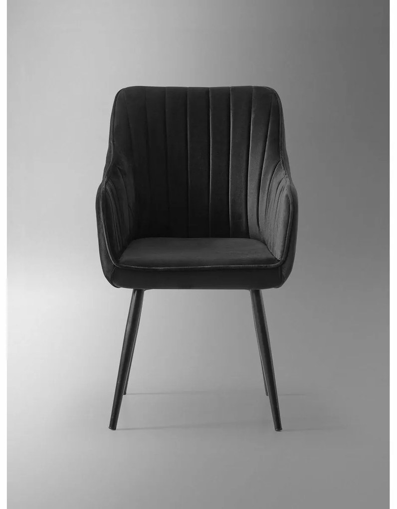 Set de scaune de sufragerie Nova Black, 2 buc.
