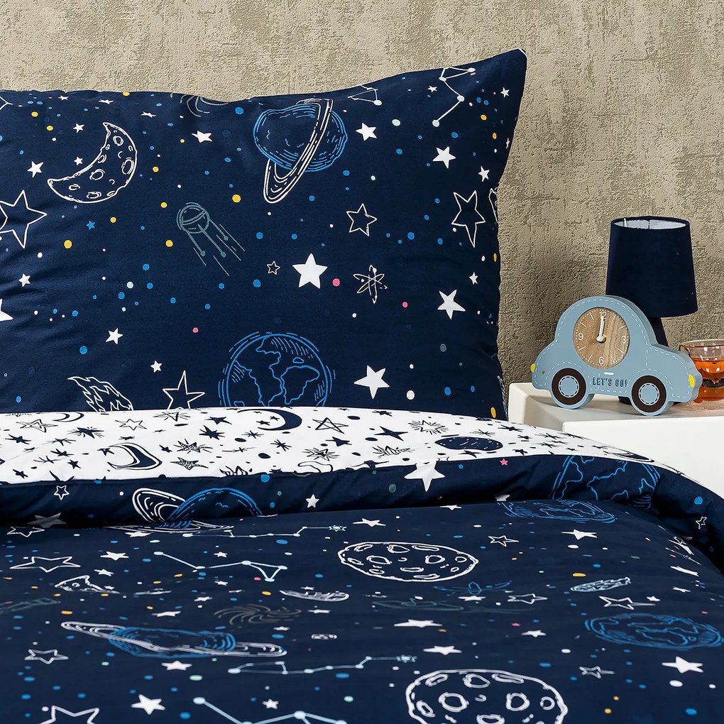 Lenjerie de pat din bumbac 4Home In Space, 140 x200 cm, 70 x 90 cm