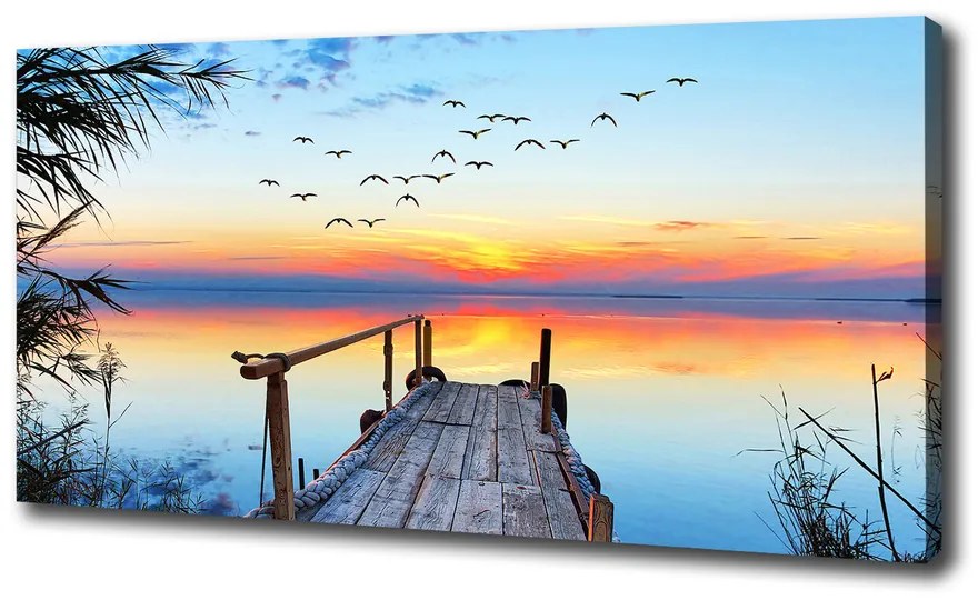 Imprimare tablou canvas Pier pe lac