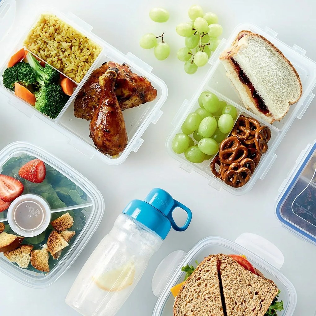 LOCKnLOCK Cutie pentru alimente cu compartimente,800 ml