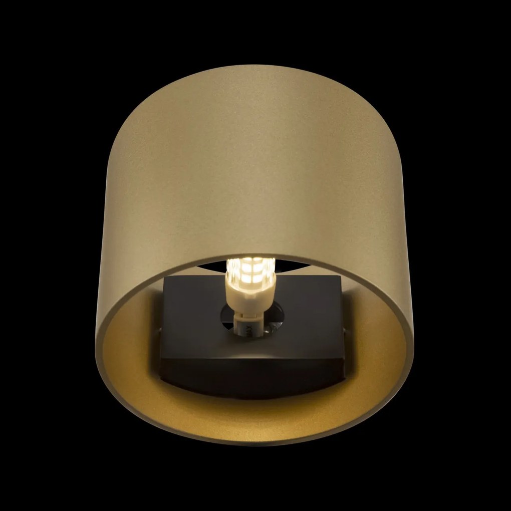 Aplica de perete design tehnic Rond auriu MYC066WL-01MG