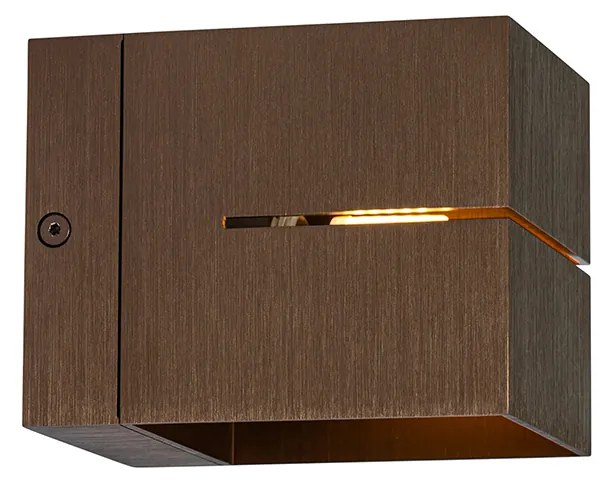 Set de 2 aplice inteligente bronz închis 9,7 cm, inclusiv WiFi G9 - Transfer Groove