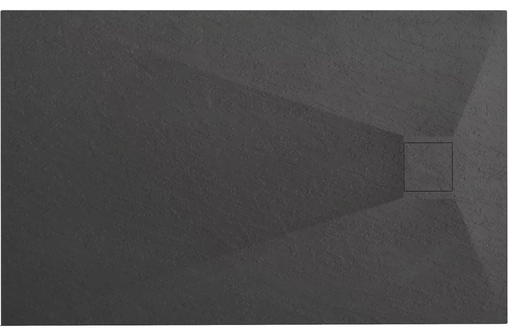 Cadita pentru dus Magnum neagra 100x80