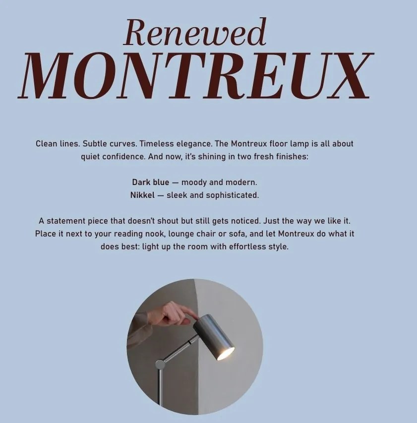Lampadar Montreux metal nickel