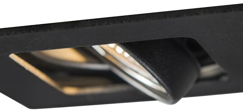 Spot încastrat inteligent modern negru, inclusiv WiFi GU10 - Artemis