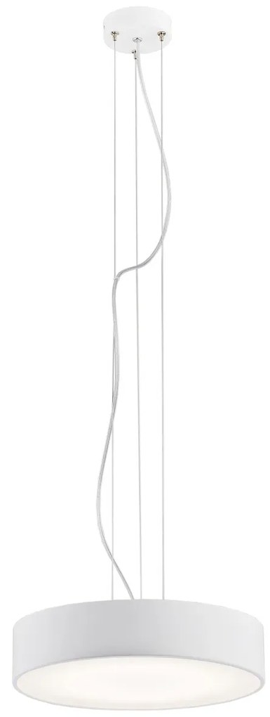 Lustra LED suspendata design circular DARLING 35cm alba