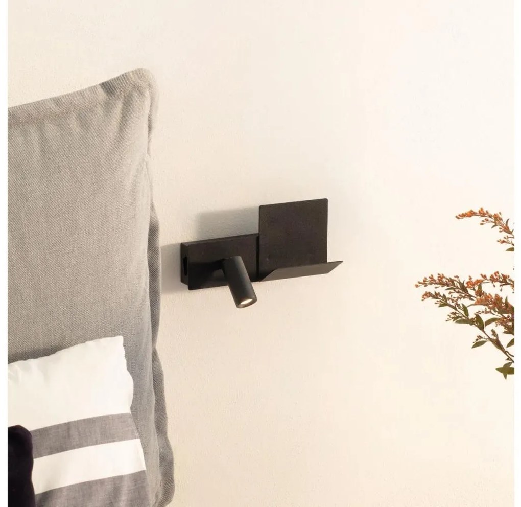 Aplică LED Ideal Lux KOMODO LED/4,5W/230V USB CRI 90 negru