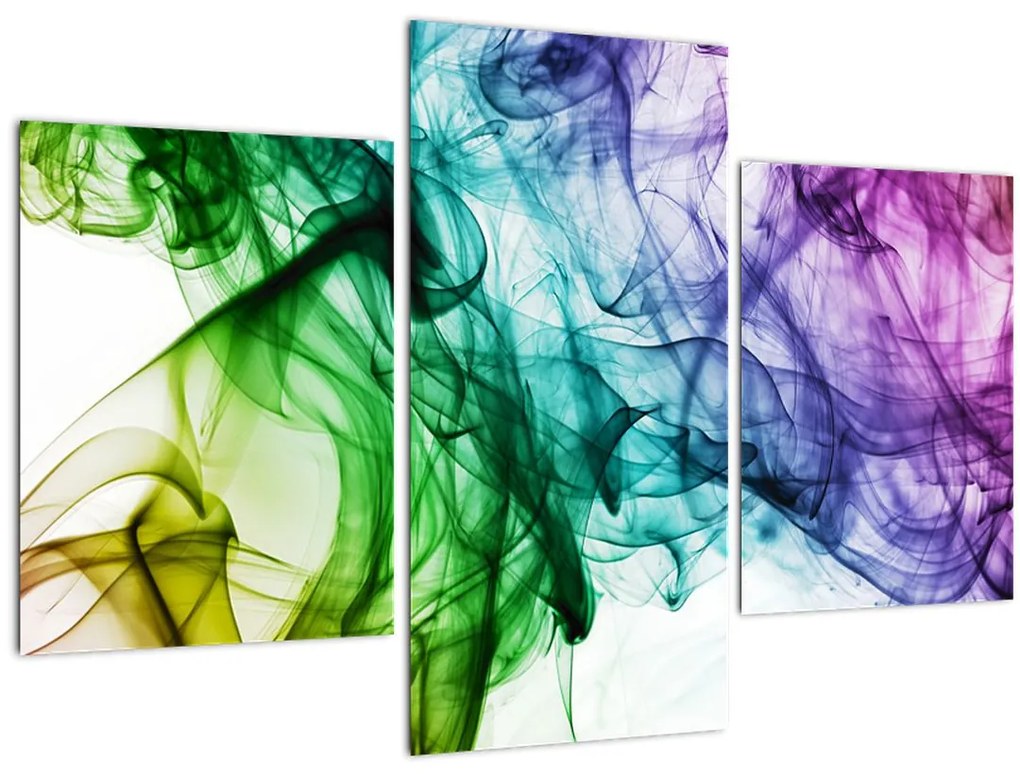 Tablou - fum colorat (90x60 cm)