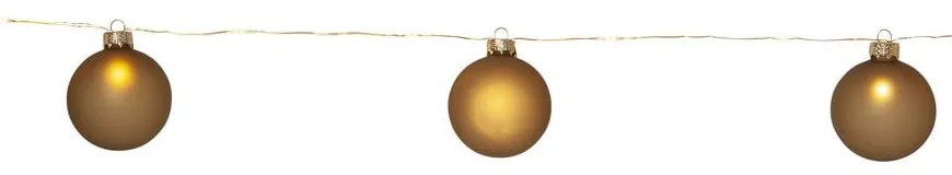 Decorațiune luminoasă aurie ø 6 cm de Crăciun Bliss – Star Trading