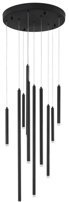 Lustra cu 10 pendule LED design tubular TRIMLE