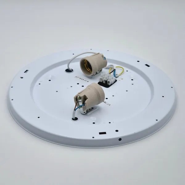 Plafonieră SIRJA 2xE27/15W/230V, Ø 45 cm, albă