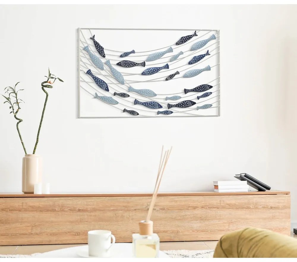 Decorațiune de perete din metal 96,5x61 cm Pesci – Mauro Ferretti