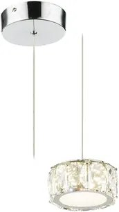 Pendul LED 8W crom cristal Amur Globo Lighting 49350H