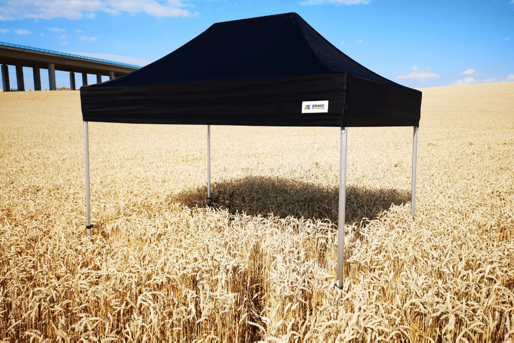 Cort publicitar 4x6 m Premium (Aluminiu) cu 3 pereți – de montare rapidă - cu 3 pereți - Portocaliu