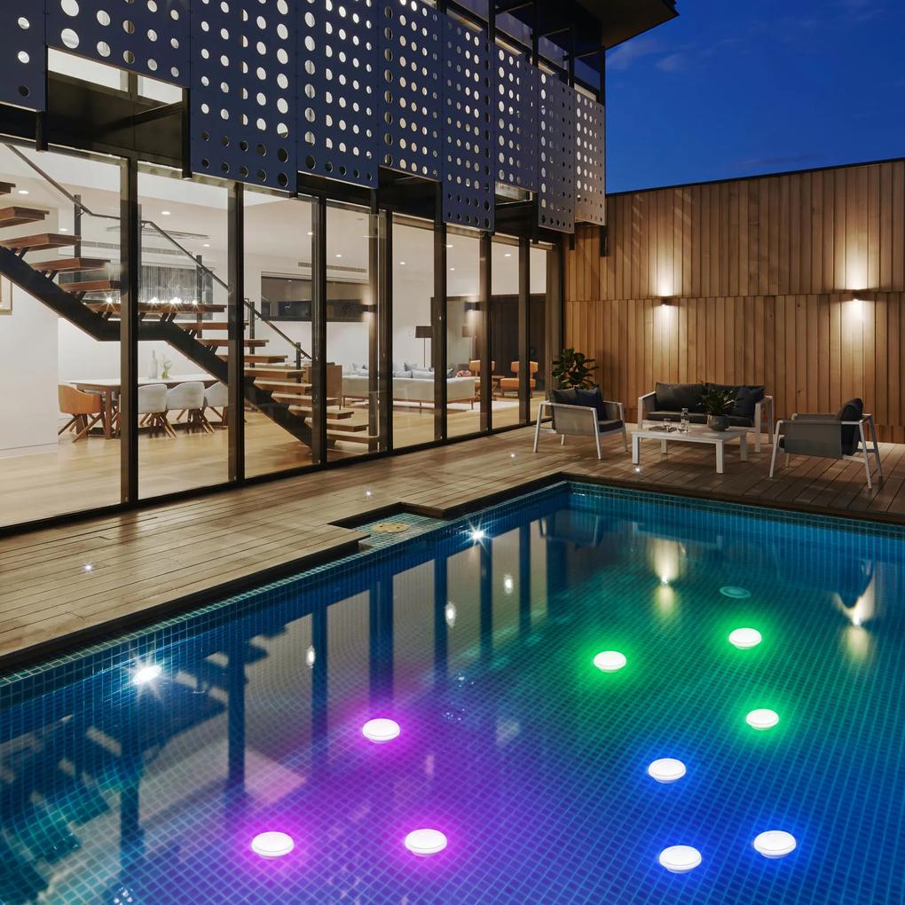 Sistem de iluminare inteligentaa piscinei - 15 LED-uri RGB - 3 x AA - Delight