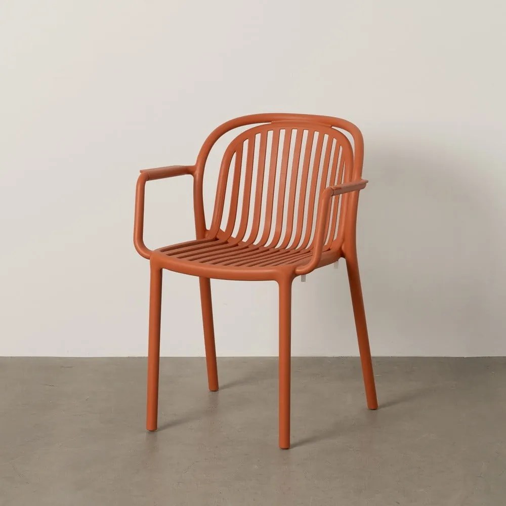 Scaun de dining teracotă din plastic Alia – Ixia