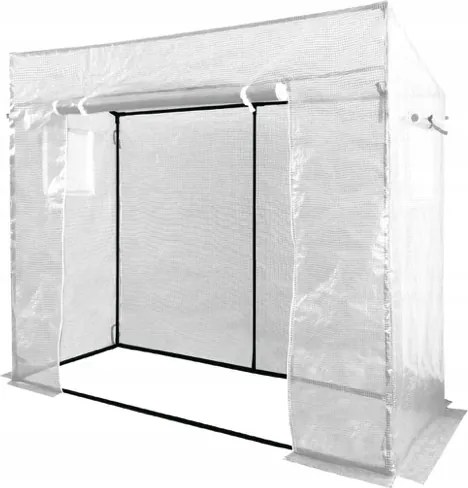 Foaie albă de roșii pentru grădină 200 x 77 x 168 cm