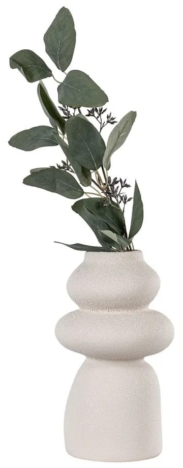 Vază crem din gresie (înălțime 26,5 cm) – House Nordic