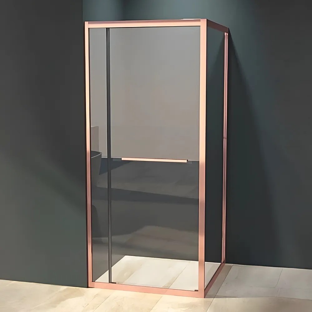 Firenze Cabină de duș Rose Gold 6mm 80cm