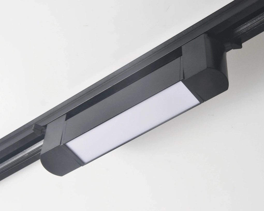Proiector LED Tip Banda, 20W, 4000K Lumina Neutra, Directionabil Pe Sina Monofazata, Negru