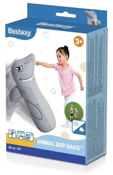 Bestway Sac de box gonflabil Shark, 89 cm
