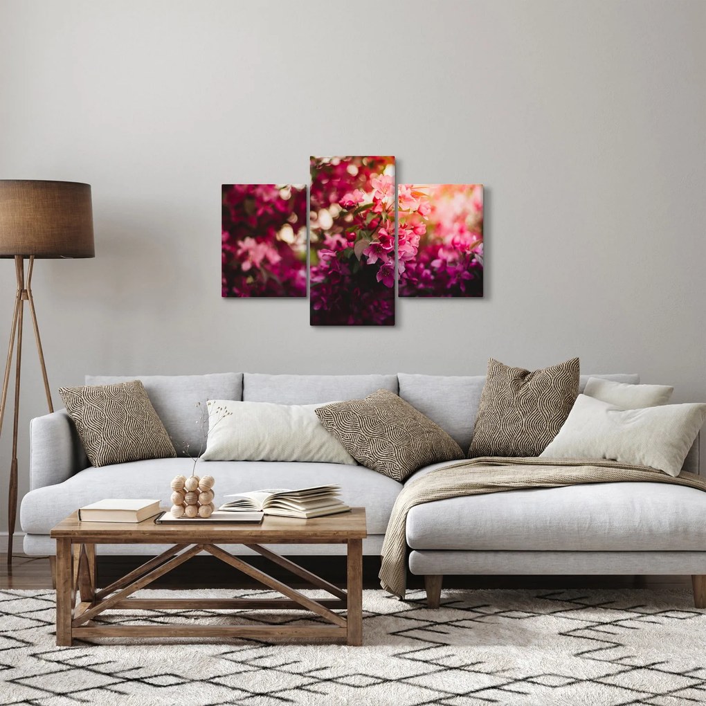Tablou cu florile tufișului înflorit (90x60 cm)