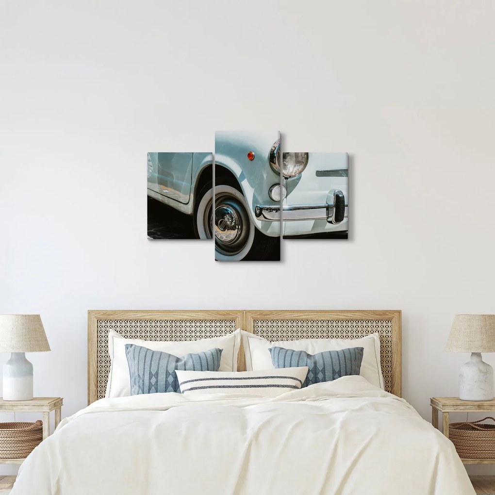 Tablou - mașina retro Fiat (90x60 cm)