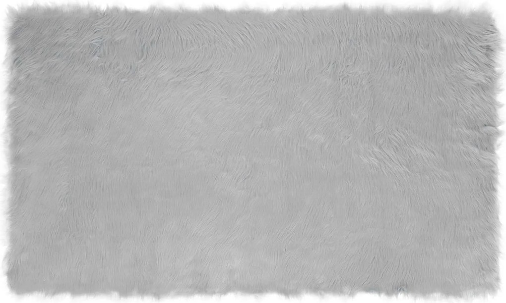 vidaXL Covor din Lână Faux Tafalla Gri 100 x 200 cm Poliester