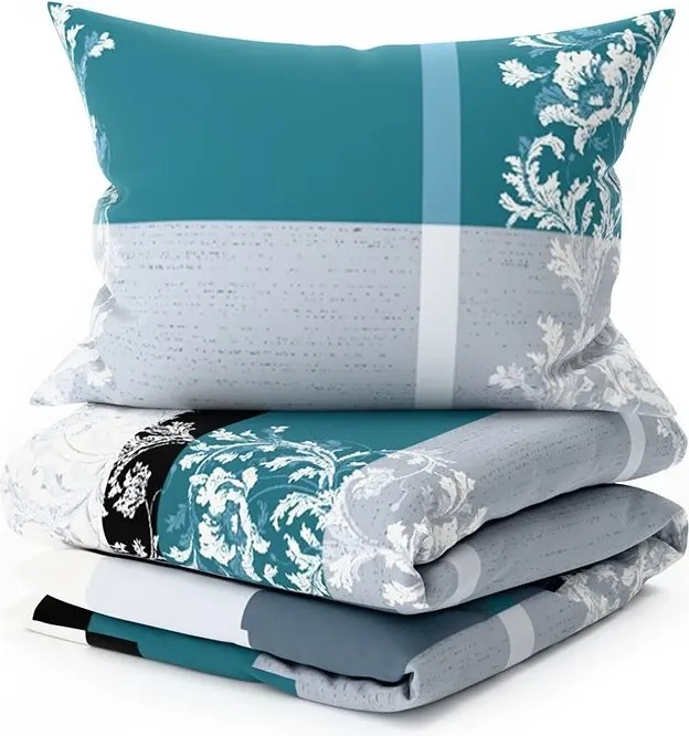 Lenjerie de pat din polibumbac LUXURY turcoaz Dimensiune lenjerie de pat: 70 x 90 cm | 140 x 220 cm