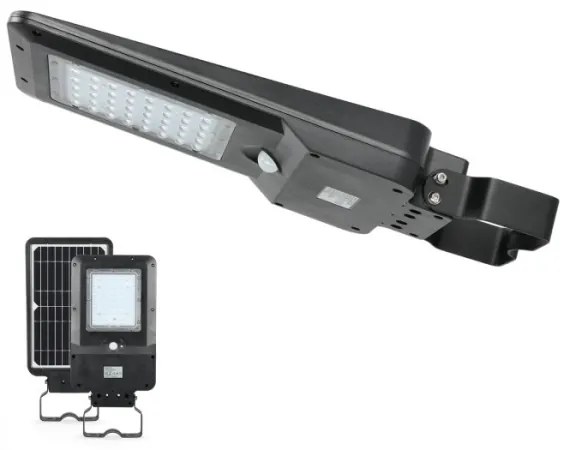 Lampă stradală solară LED cu senzor STREET LED/15W/7,4V 4000K IP65 5400 mAh
